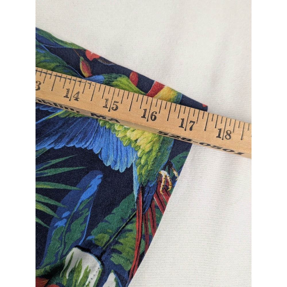 Polo Ralph Lauren Mens 2XB Navy Tropical Parrot Floral Mesh Polo Shirt Big Tall - Picture 10 of 16